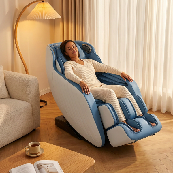 Massage Chair Designed for Zero Gravity Relaxation, 3D Programmable Technology, Bluetooth Speakers, Heat Therapy