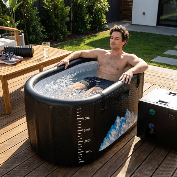 Cold Plunge Tub Designed for Athletes, 248 Gallon Capacity, 1 HP Chiller, WiFi Control, Water Treatment