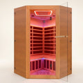 Infrared Sauna Designed for Home Wellness, 2180W 360° Heating, Hemlock Wood, LED Ambient Lighting, Oxygen Bar