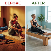 Wooden Pilates Reformer — Before & After