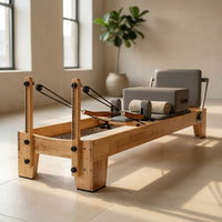 Wooden Pilates Reformer — Studio Shot