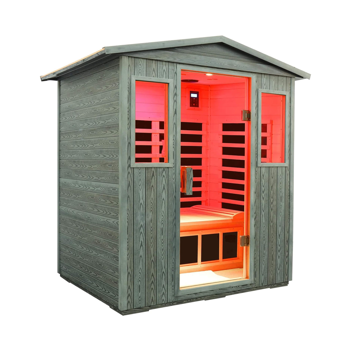 Nivea 3-Person Full-Spectrum Low EMF Carbonized Composite Infrared Sauna Room With Bluetooth Speakers [Made-To-Order] (SAK85120)