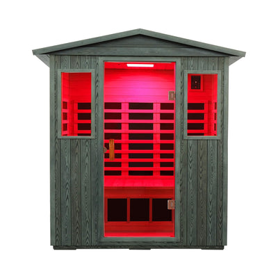 Nivea 3-Person Full-Spectrum Low EMF Carbonized Composite Infrared Sauna Room With Bluetooth Speakers [Made-To-Order] (SAK85120)